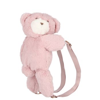 Mayoral Girls Pink Teddy Bear Backpack, 2 Girls Pink Teddy Bear Backpack