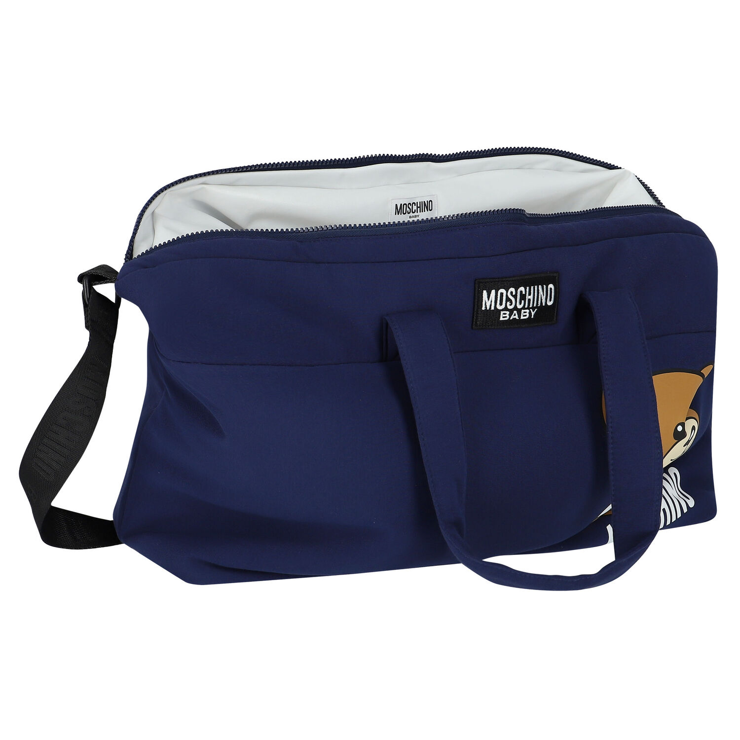 شنطة مواليد بشعار تيدى باللون الرمادى للأطفال  , 3, hi-res