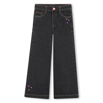 Girls Black Denim Jeans