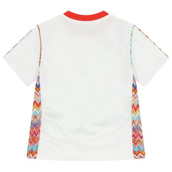 Girls White Logo T-Shirt