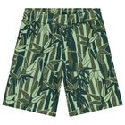 Boys Green Bamboo Shorts, 1, hi-res
