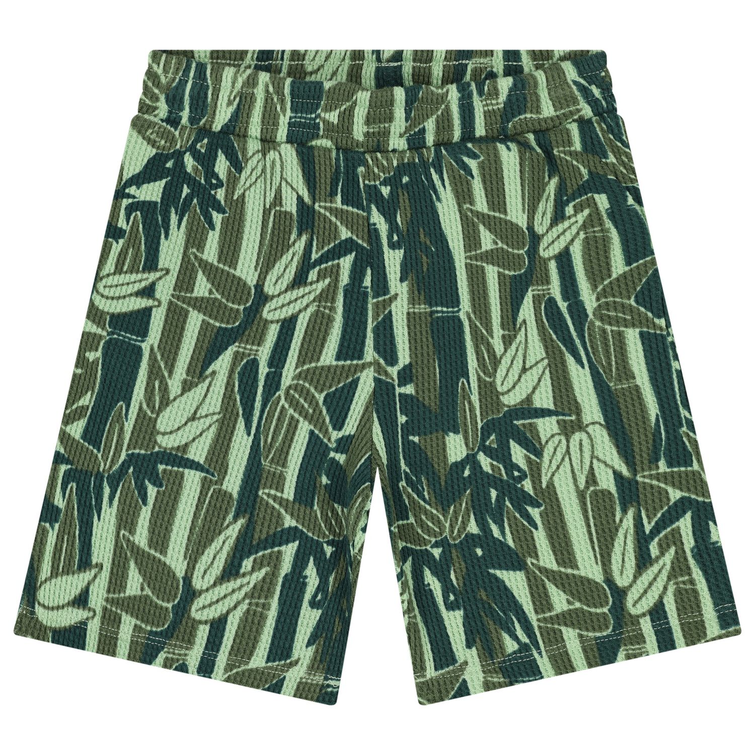 Boys Green Bamboo Shorts, 1, hi-res
