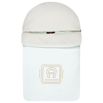 Baby Boys Blue & Gold Logo Nest