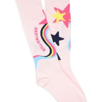Girls Pink Star Tights