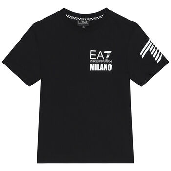 Boys Black Logo T-Shirt