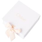 بطانية بالشعار باللون الأبيض للبنات  , 1, hi-res