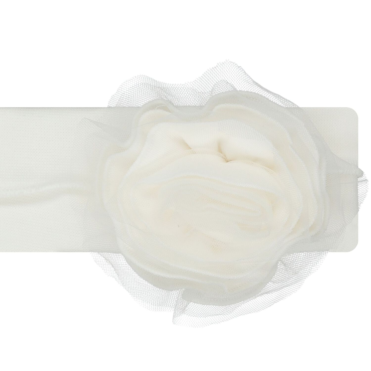 Baby Girls Ivory Flower Headband, 1, hi-res