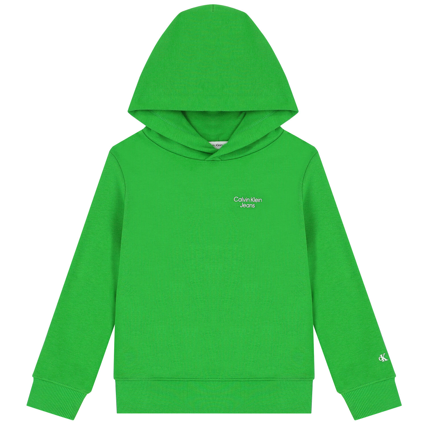 Boys Green Logo Hooded Top, 1, hi-res image number null