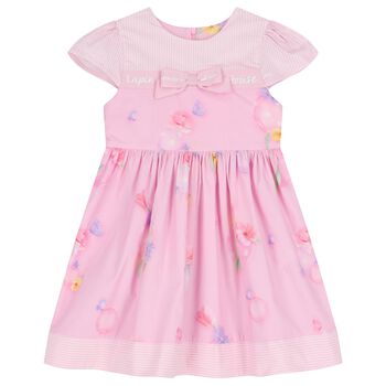 Girls Pink Floral Dress