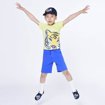 Boys Green Tiger T-Shirt