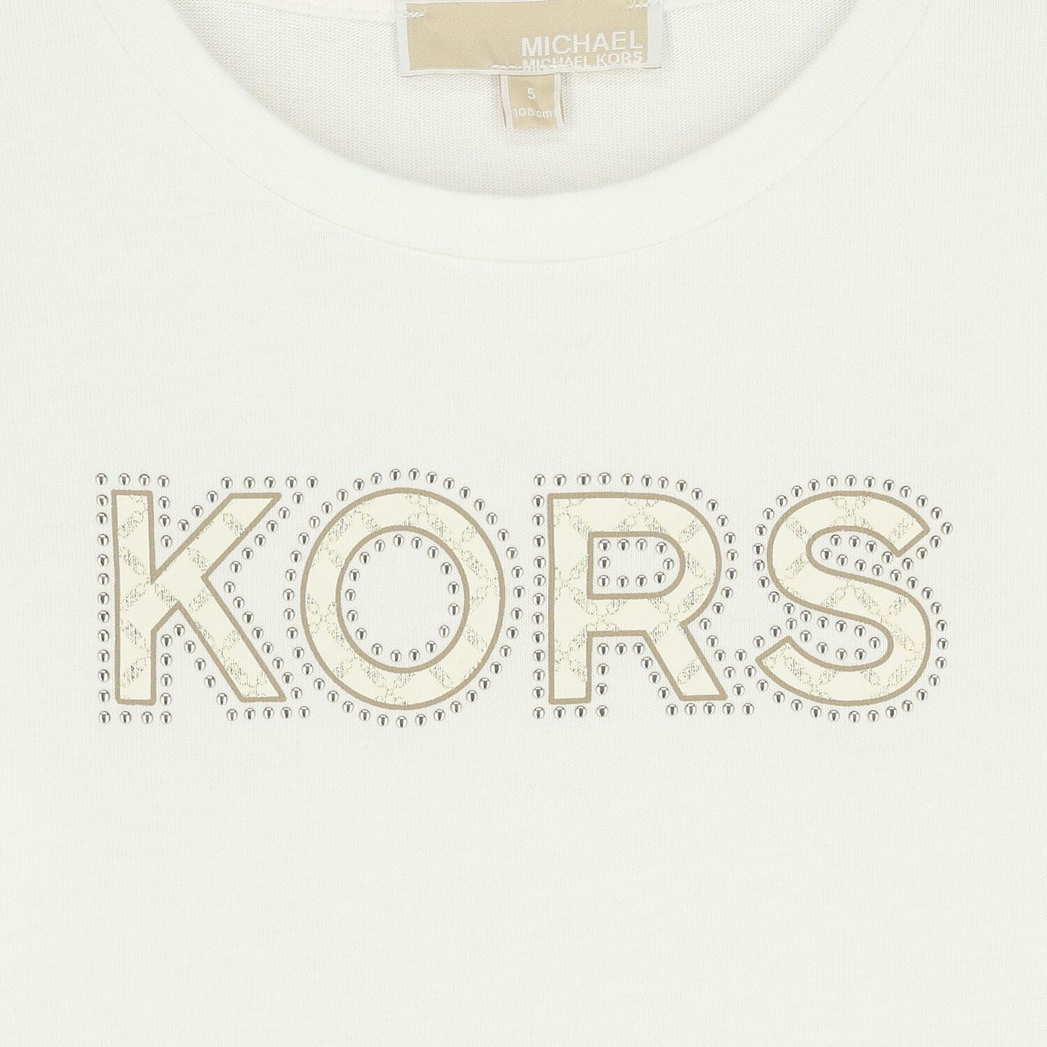 Girls White Logo Long Sleeve Top, 1, hi-res