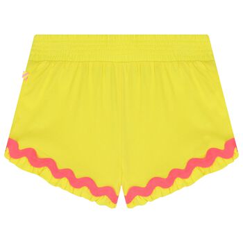 Girls Yellow Disney Shorts