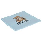 Blue Teddy Bear Logo Baby Blanket, 1, hi-res