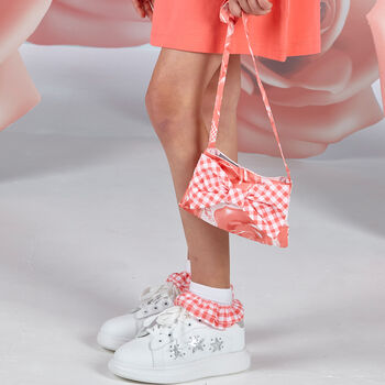 Girls Coral Roses Crossbody Bag