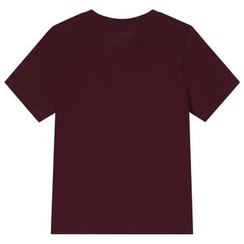 Boys Burgundy Logo T-Shirt