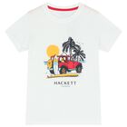 Boys White Logo T-Shirt, 1, hi-res