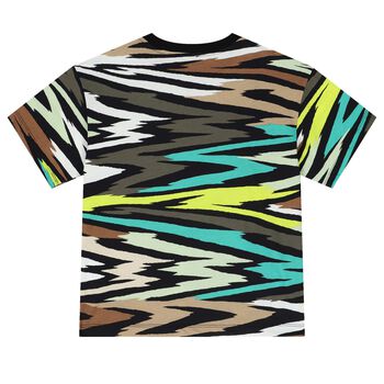 Boys Multi-Coloured Zigzag Logo T-Shirt