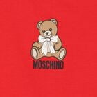 Younger Girls Red Teddy Bear Logo Dress , 2, hi-res