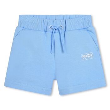 Younger Boys Blue Logo Shorts