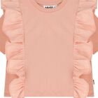 Girls Pink Ruffle T-Shirt, 1, hi-res