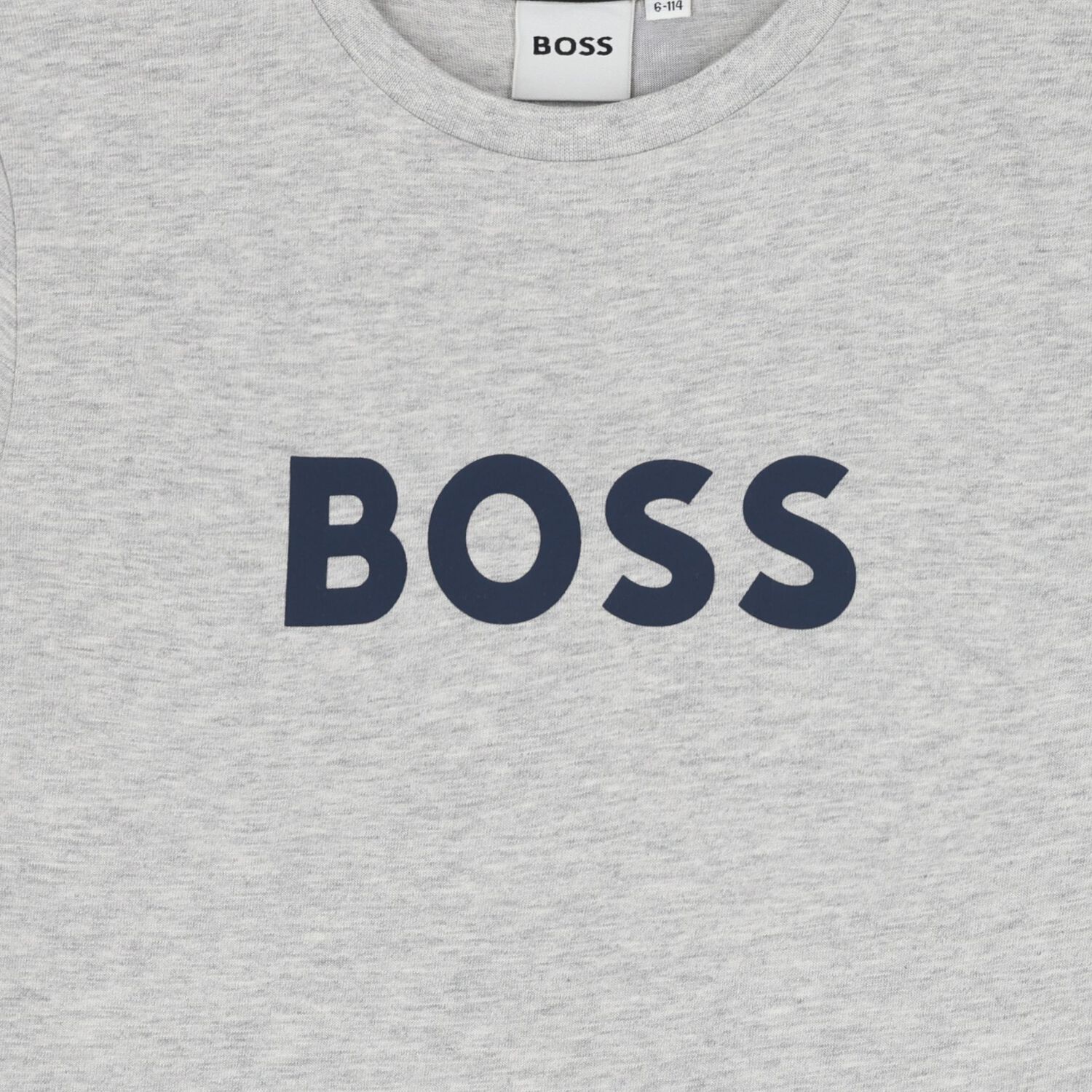 Boys Grey Logo T-Shirt, 4, hi-res