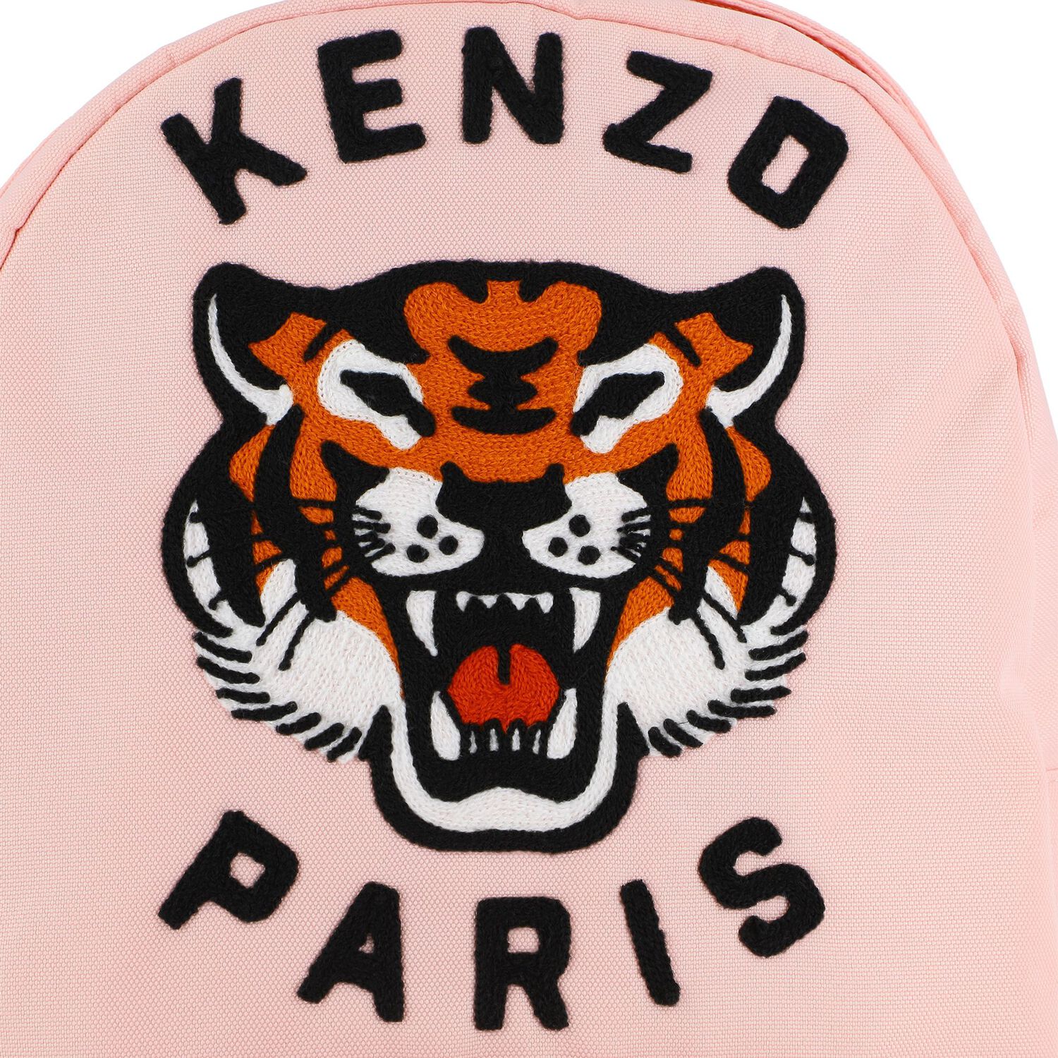Girls Pink Tiger Logo Backpack ( 28cm ), 1, hi-res