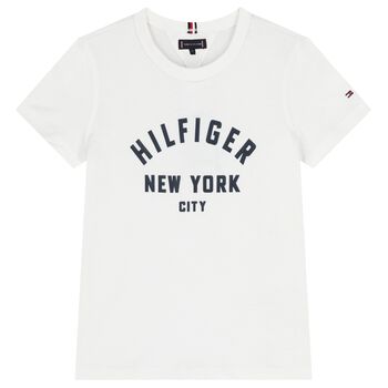 Boys White Logo T-Shirt