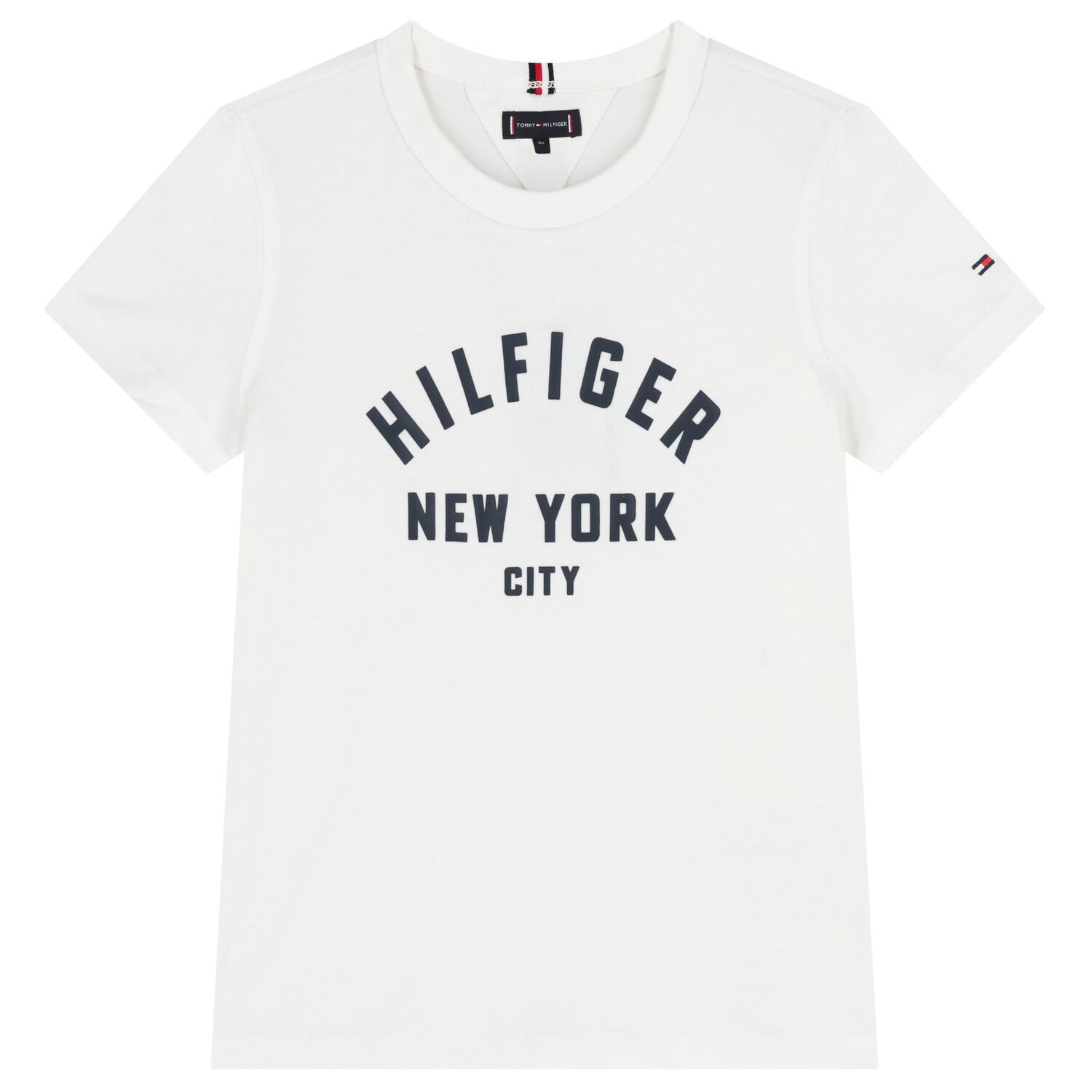 Boys White Logo T-Shirt, 3, hi-res image number null