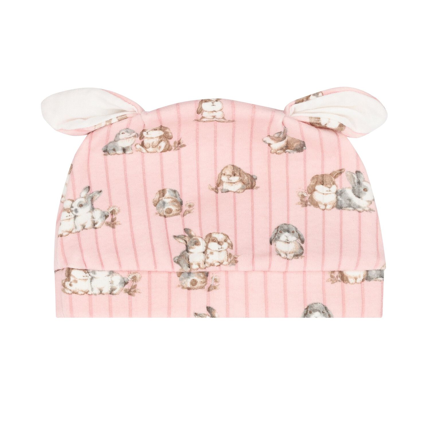 Baby Girls Pink Bunny Babygrow Set, 3, hi-res