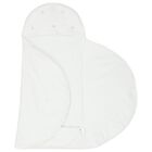 Baby Girls White Crystal Bow Nest, 1, hi-res