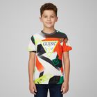 Boy Multi-Coloured Logo T-Shirt, 2, hi-res