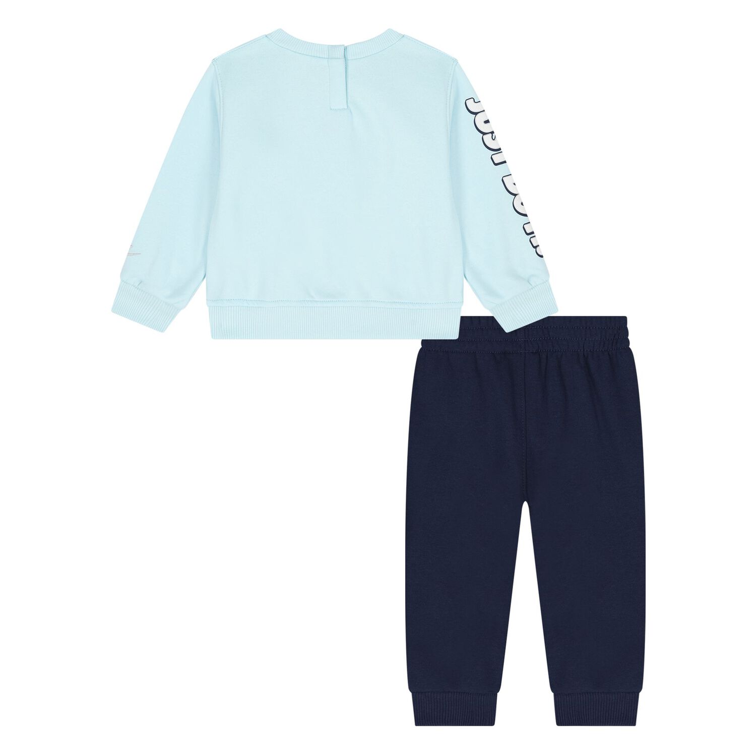Younger Boys Blue & Navy Blue Logo Tracksuit, 1, hi-res
