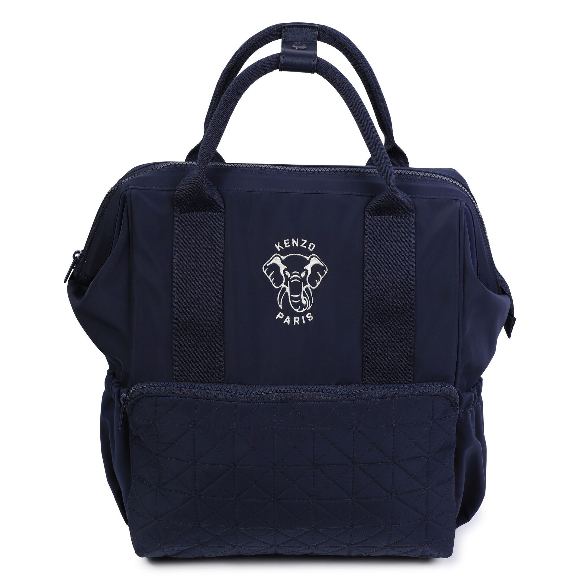 KENZO KIDS Navy Blue Elephant Logo Baby Changing Bag | Junior