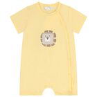 Baby Boys White & Yellow Animals Romper ( 2-Pack ), 3, hi-res