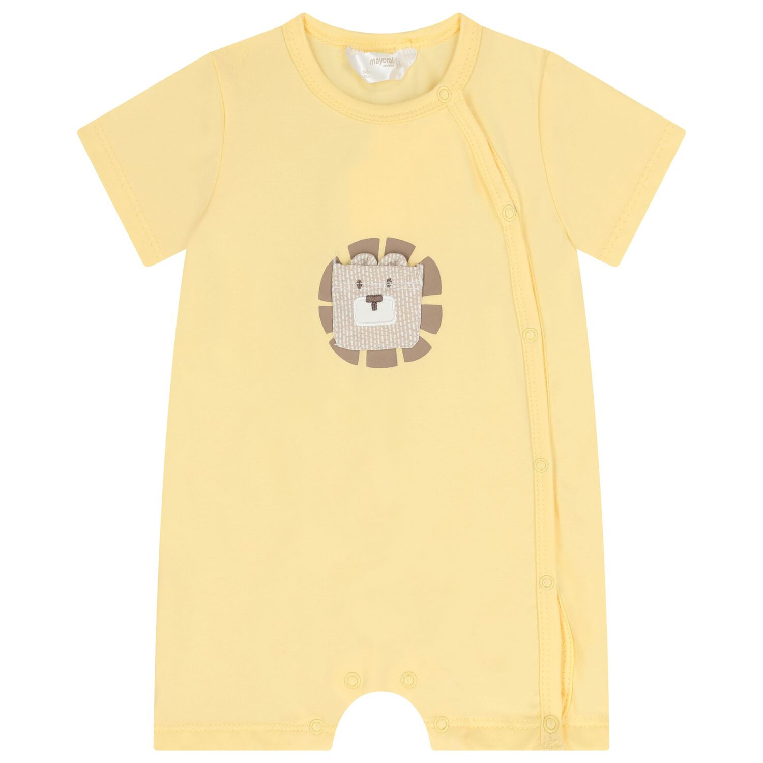 Baby Boys White & Yellow Animals Romper ( 2-Pack ), 3, hi-res
