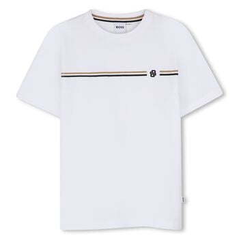 Boys White Logo T-Shirt