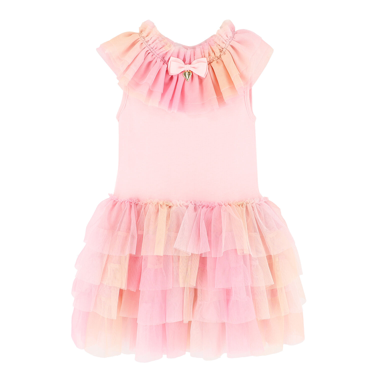 Girls Pink Tulle Dress, 1, hi-res image number null