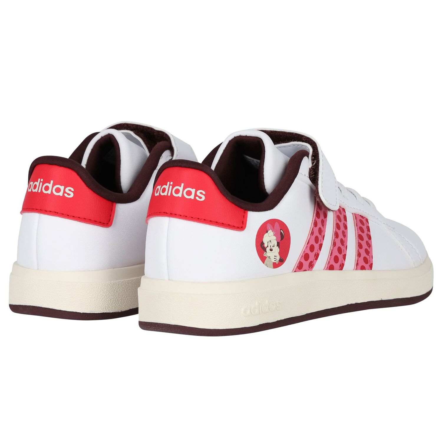 حذاء رياضي جراند كورت ميني للبنات باللونين الأبيض والوردي, 1, hi-res image number null