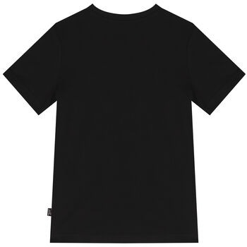 Boys Black Logo T-Shirt