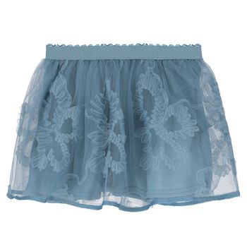 Younger Girls Blue Tulle Skirt