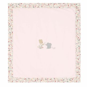 Baby Girls Pink Animals Blanket