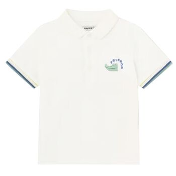 Younger Boys Ivory Polo Shirt