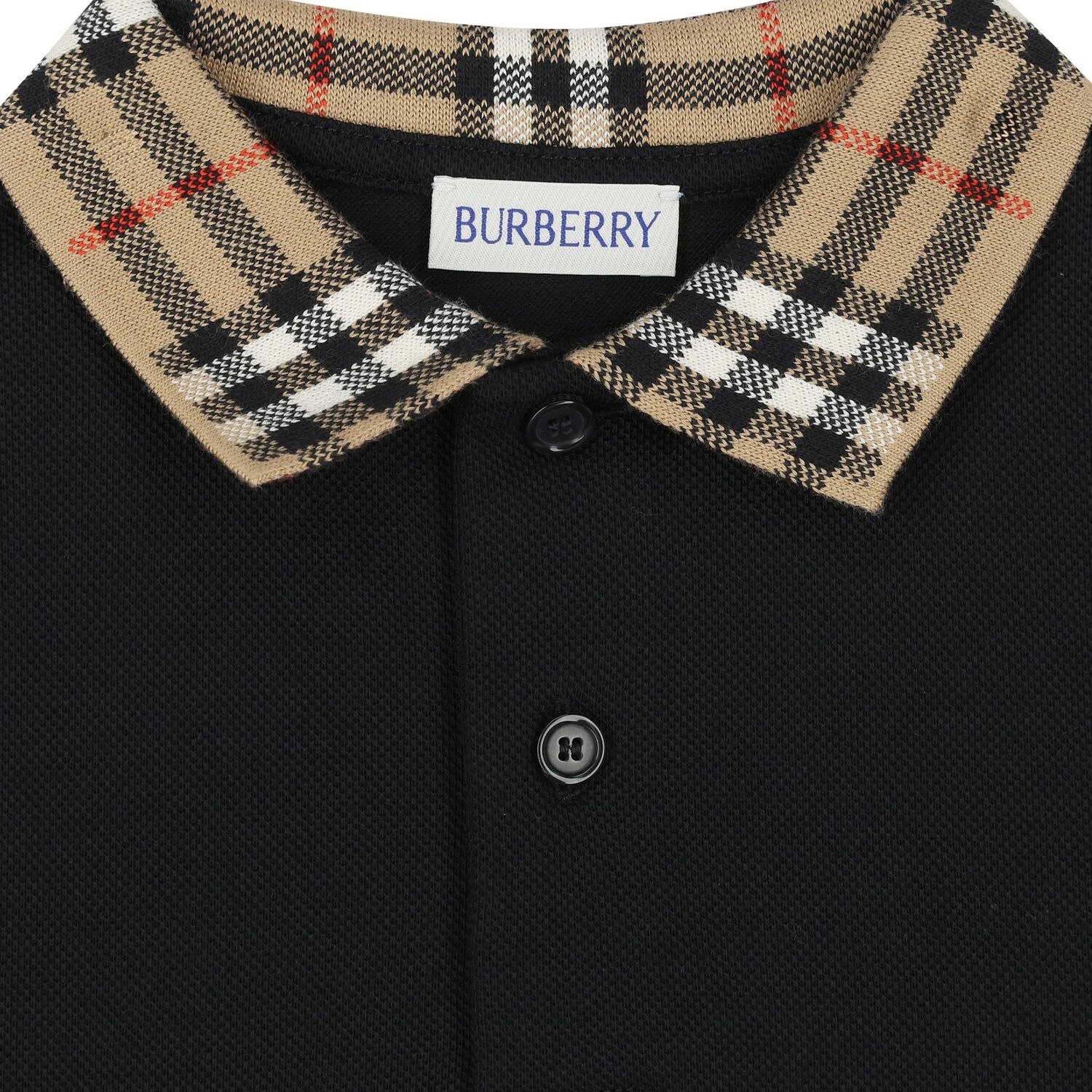 Boys Black Logo Polo Shirt, 1, hi-res image number null