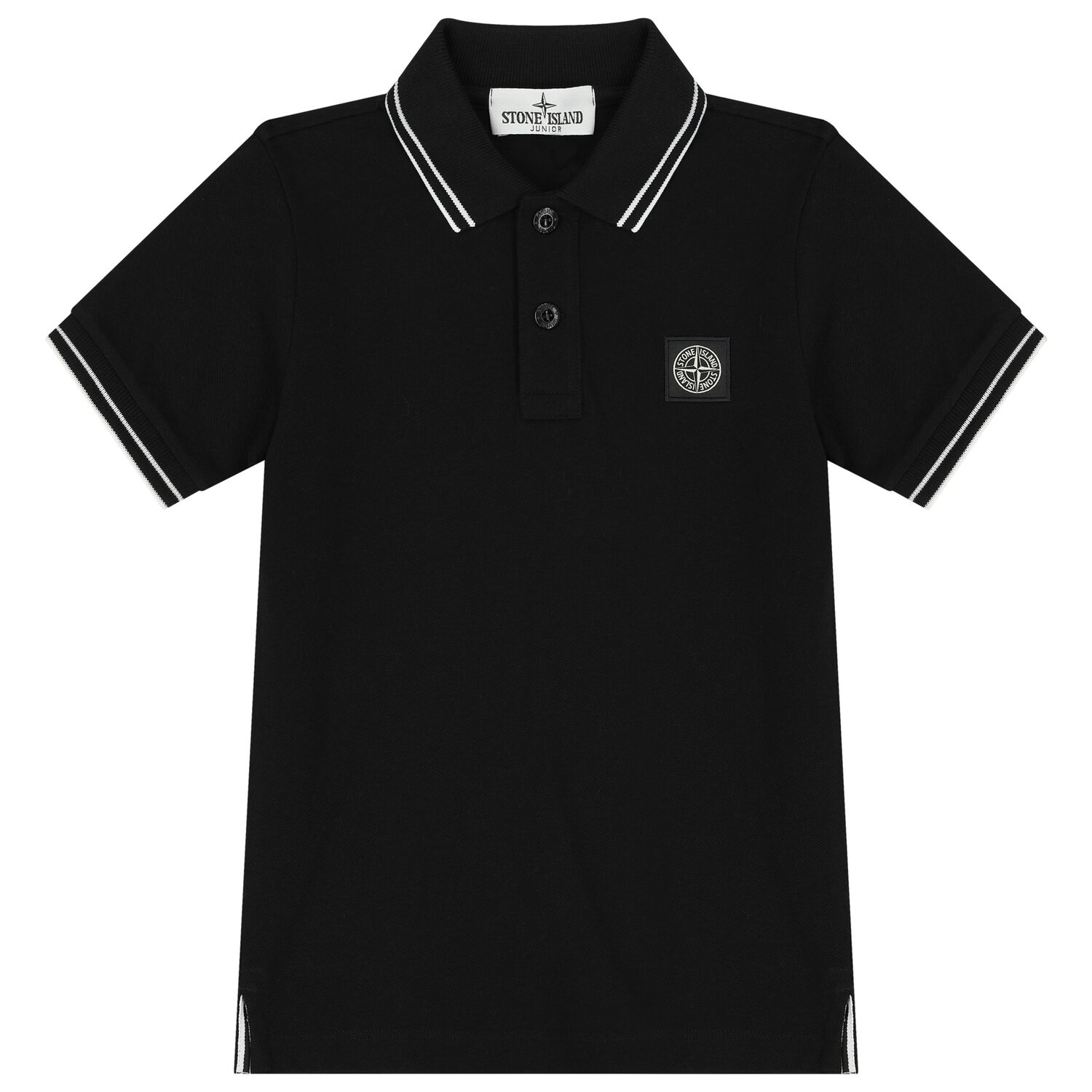 Boys Black Logo Polo Shirt, 2, hi-res image number null