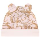 Baby Girls Pink & Gold Babygrow Gift Set (3 Piece), 2, hi-res
