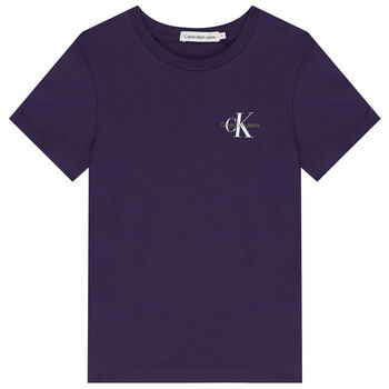 Boys Purple Logo T-Shirt