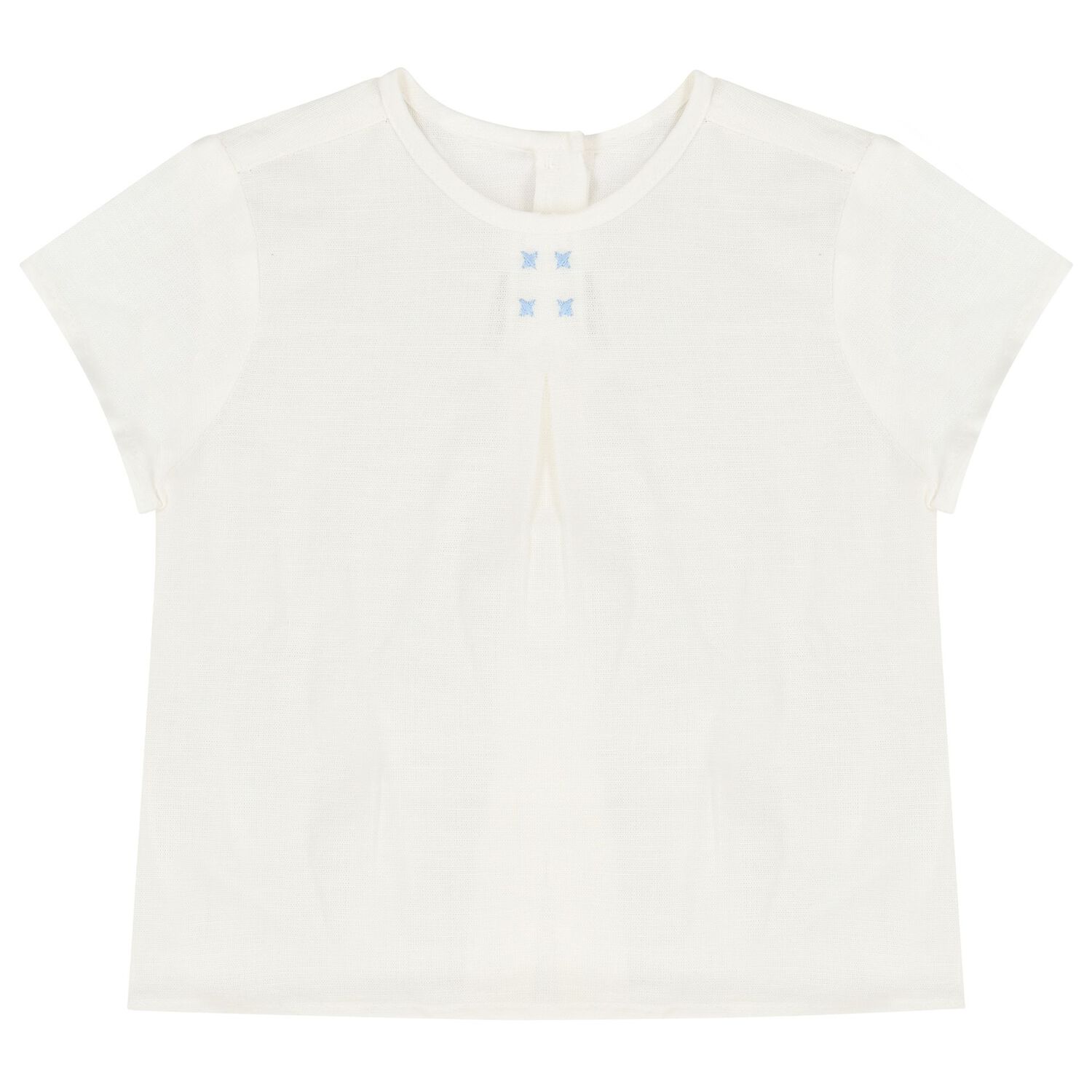 Baby Boys White & Blue Shorts Set , 1, hi-res