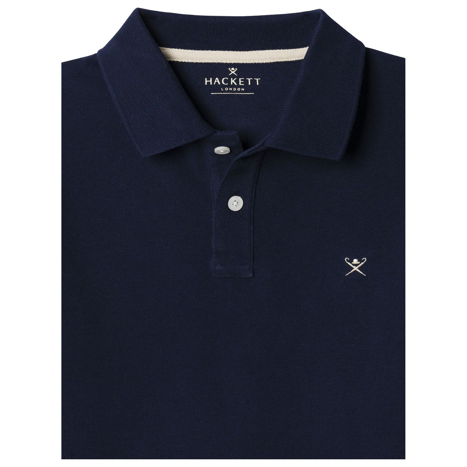 Boys Navy Blue Logo Polo Shirt, 1, hi-res