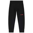 بدلة أولاد رياضية بالشعار باللون الأسود, 1, hi-res