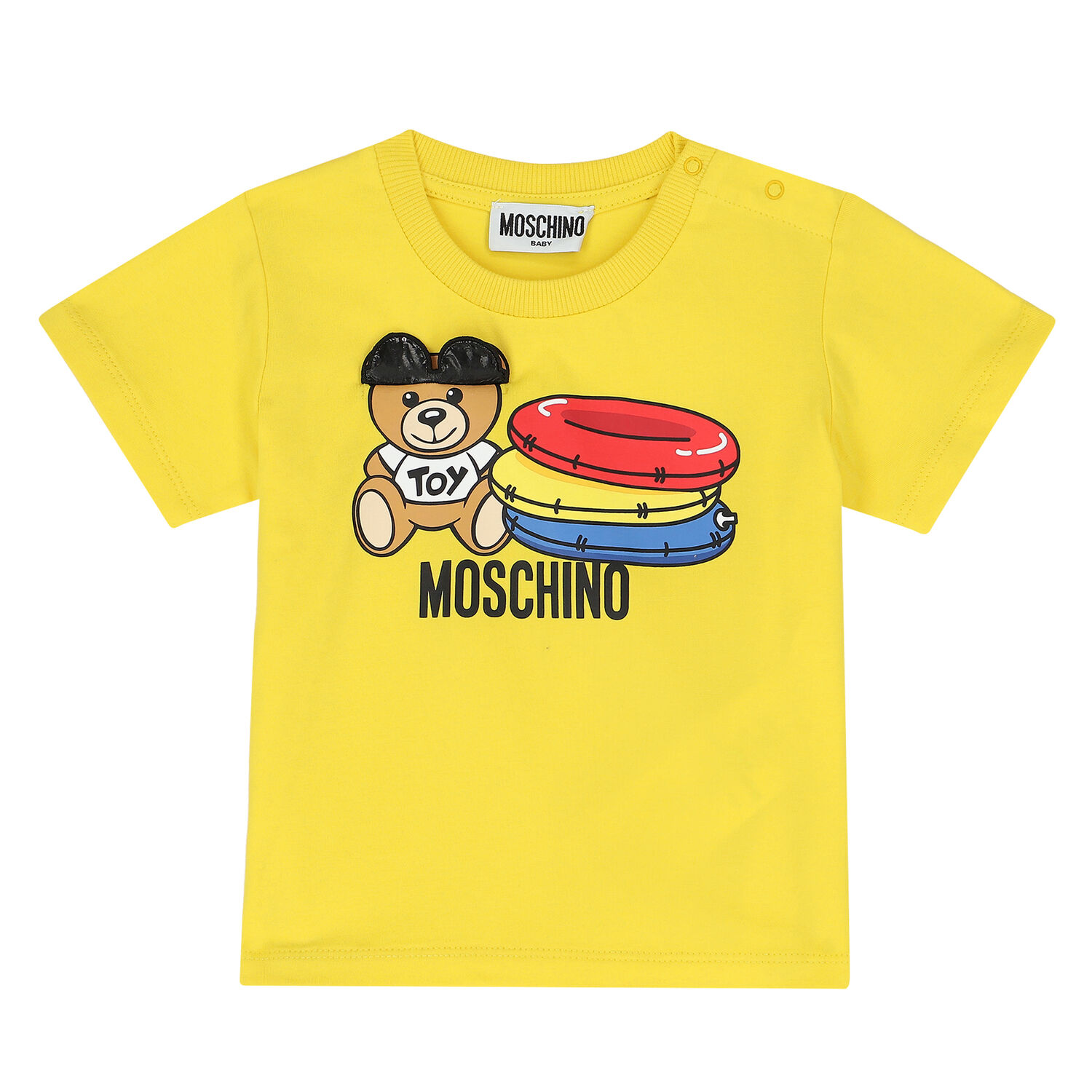 Yellow Teddy Logo T-Shirt, 2, hi-res